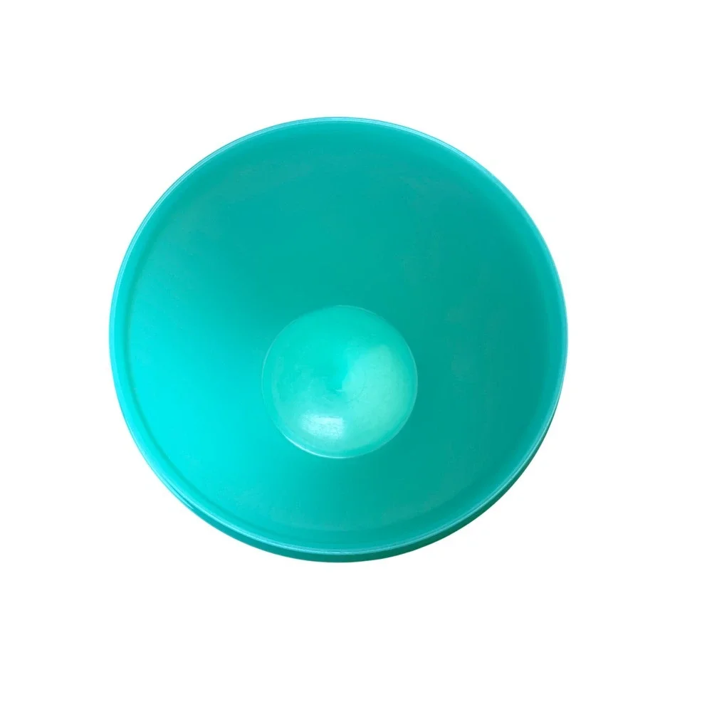 Vintage Tupperware Crisp-It Lettuce Keeper 679-8 Teal Green Retro Bowl with Lid